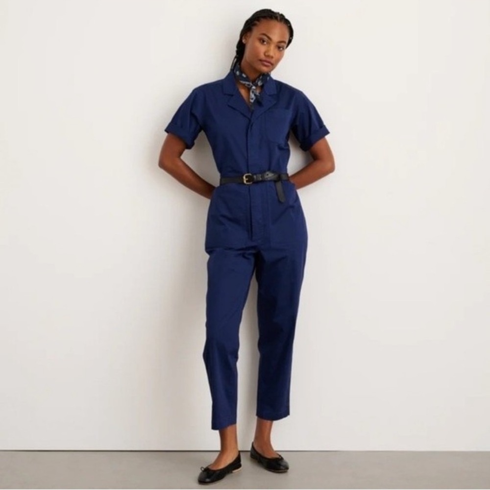 Alex Mill Jumpsuits | Standard Short Sleeve Jumpsuit Navy Blue XS